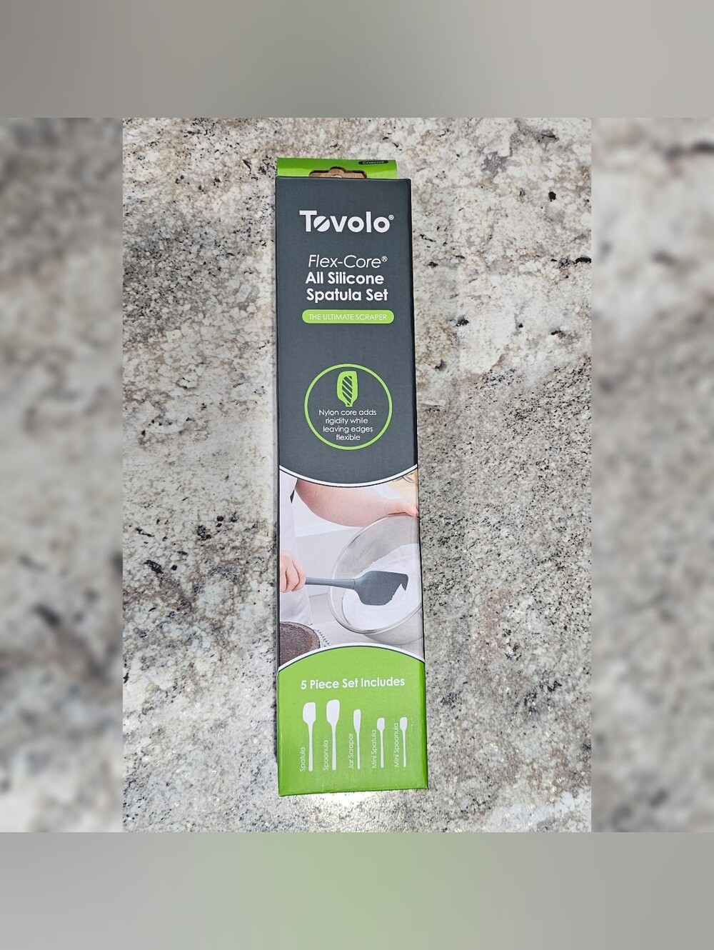 Tovolo Flex-Core All Sillicone Spatula Set New